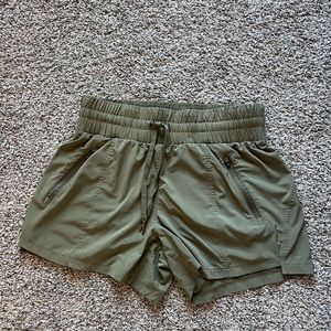 All in Motion shorts. Green. Size XS. No liner